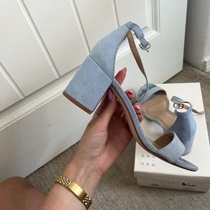 Light blue target Sandals